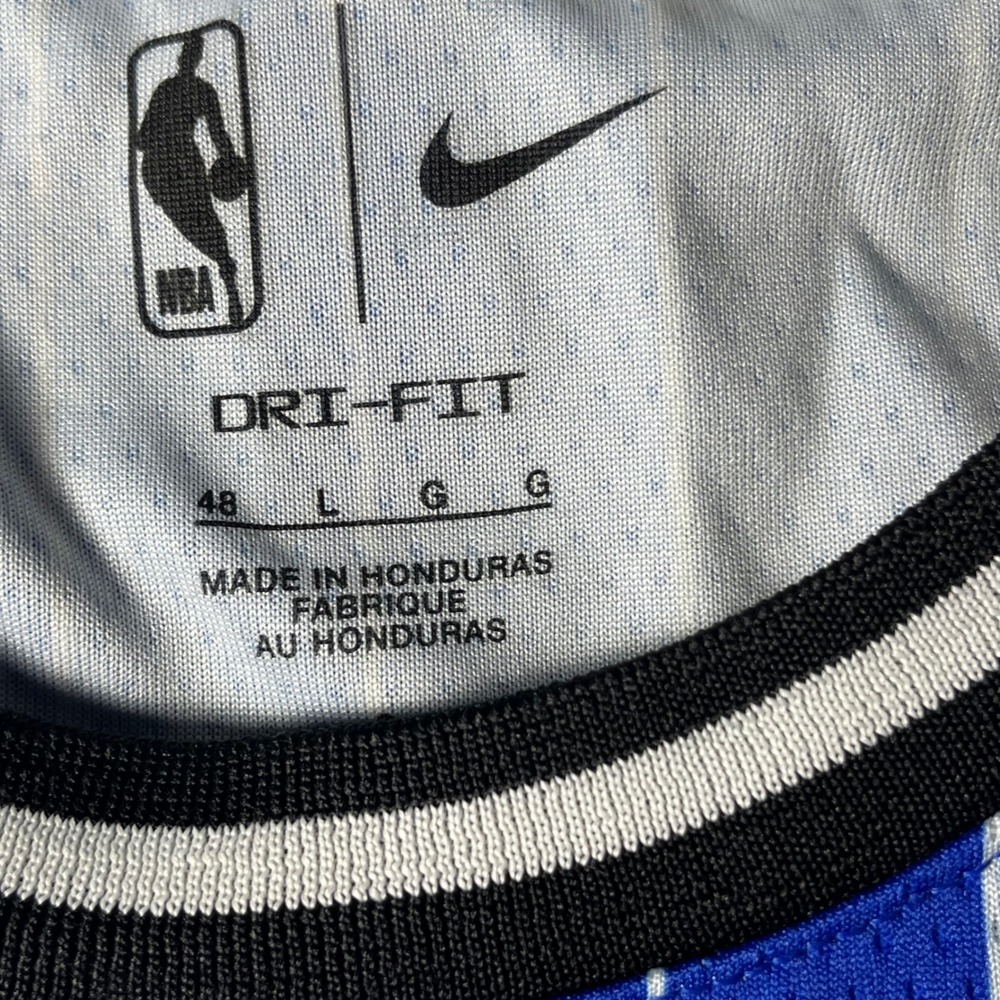 Nike Orlando Magic Swingman Jersey Large 48 Disney Sponsor Patch Blue Custom 26 - Picture 5 of 9